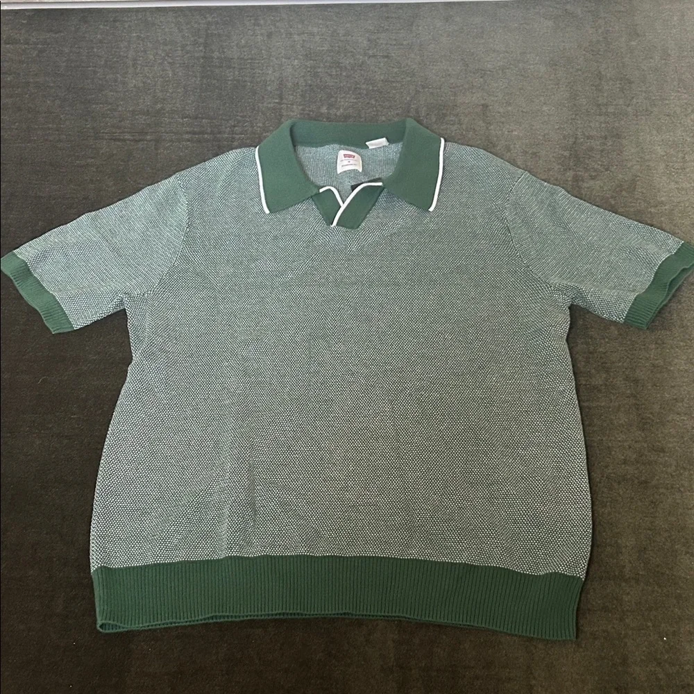 Levi's Two-Tone Green Polo Shirt